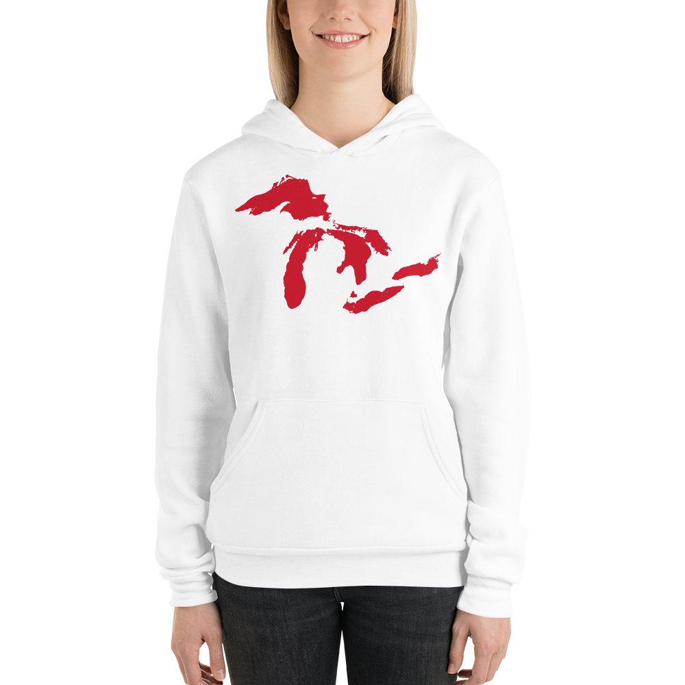 Great Lakes Hoodie (Aliform Red) | Unisex Cloud Fleece