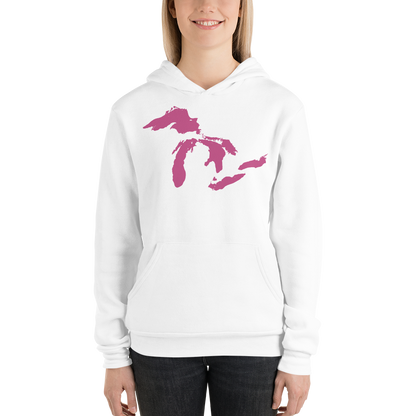 Great Lakes Hoodie (Apple Blossom Pink) | Unisex Cloud Fleece