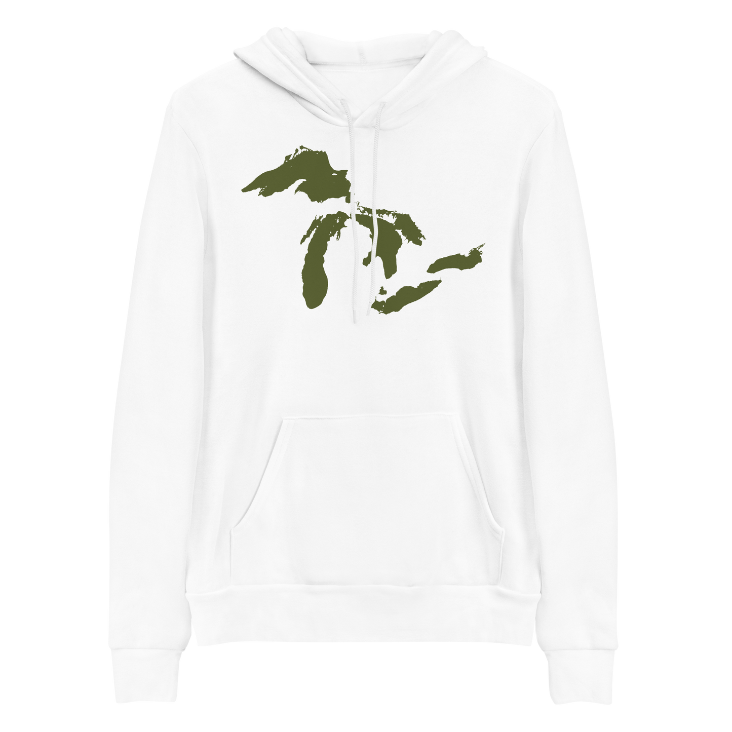 Great Lakes Hoodie (Army Green) | Unisex Cloud Fleece