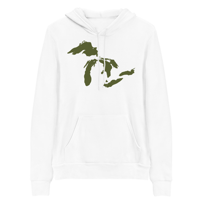 Great Lakes Hoodie (Army Green) | Unisex Cloud Fleece