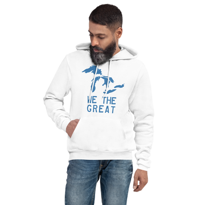 Great Lakes 'We The Great' Hoodie (Superior Blue) | Unisex Cloud Fleece