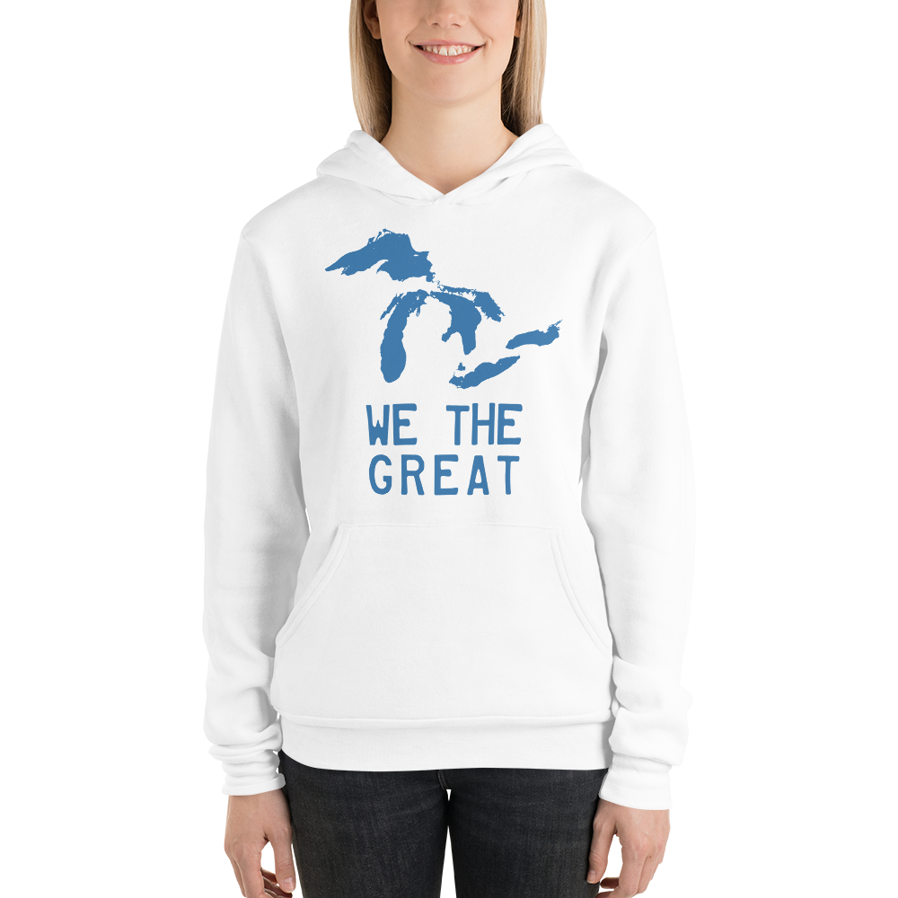 Great Lakes 'We The Great' Hoodie (Superior Blue) | Unisex Cloud Fleece