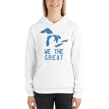Great Lakes 'We The Great' Hoodie (Superior Blue) | Unisex Cloud Fleece