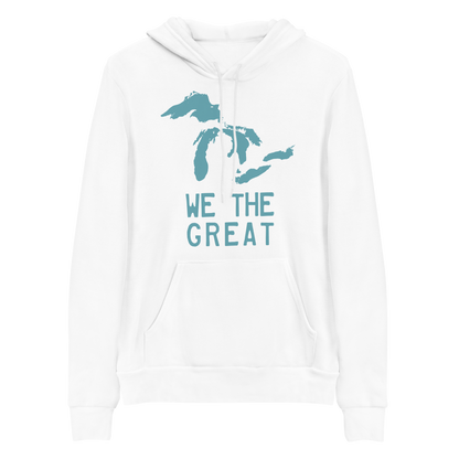 Great Lakes 'We The Great' Hoodie (Huron Blue) | Unisex Cloud Fleece