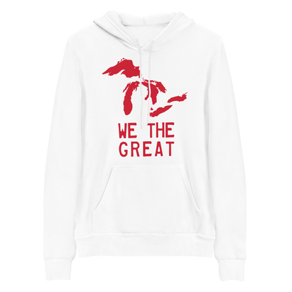 Great Lakes 'We The Great' Hoodie (Aliform Red) | Unisex Cloud Fleece