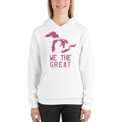 Great Lakes 'We The Great' Hoodie (Apple Blossom Pink) | Unisex Cloud Fleece