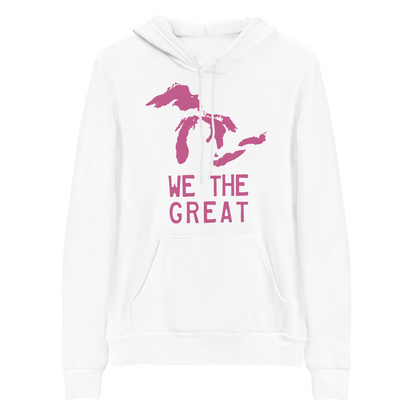 Great Lakes 'We The Great' Hoodie (Apple Blossom Pink) | Unisex Cloud Fleece