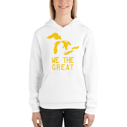 Great Lakes 'We The Great' Hoodie (Gold) | Unisex Cloud Fleece