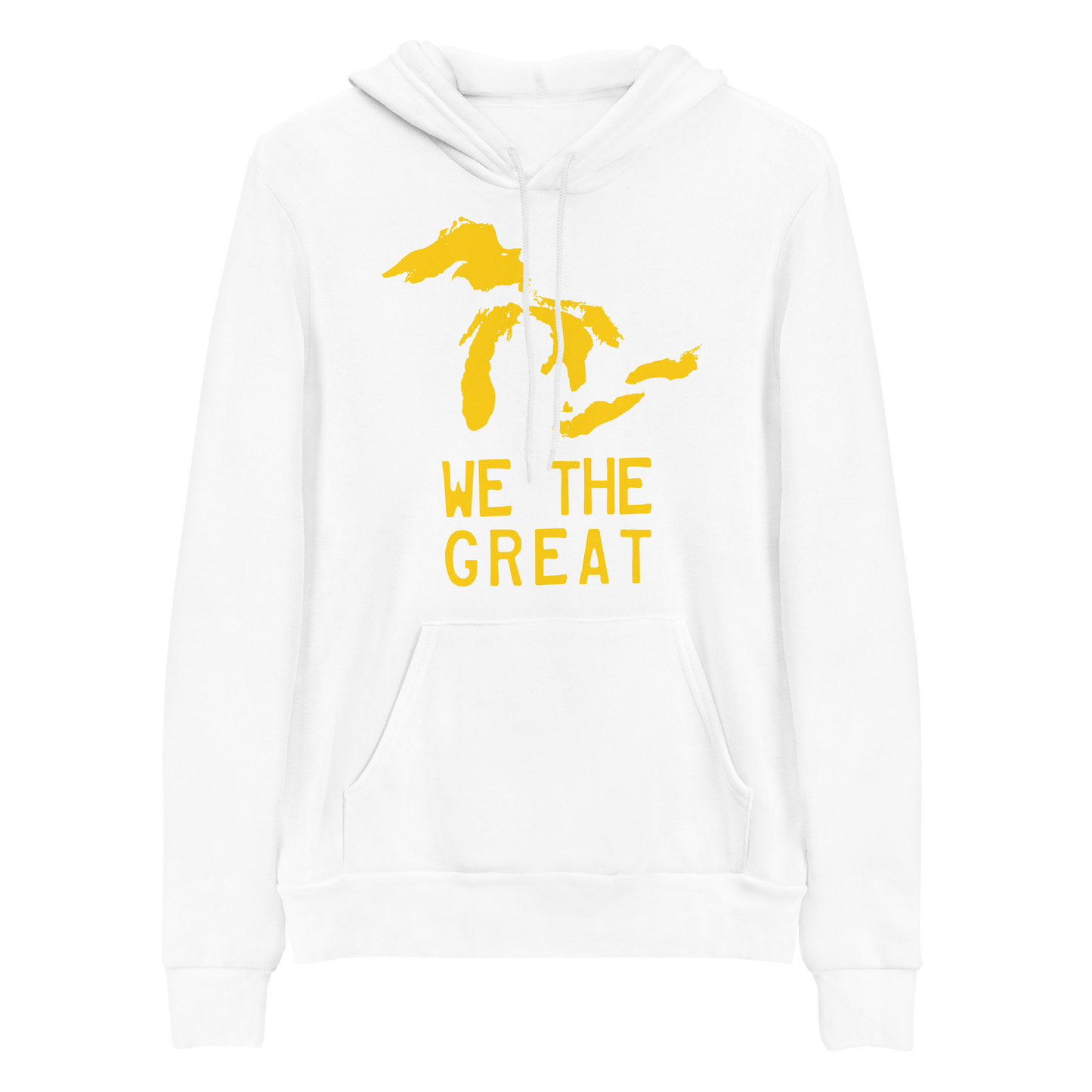 Great Lakes 'We The Great' Hoodie (Gold) | Unisex Cloud Fleece