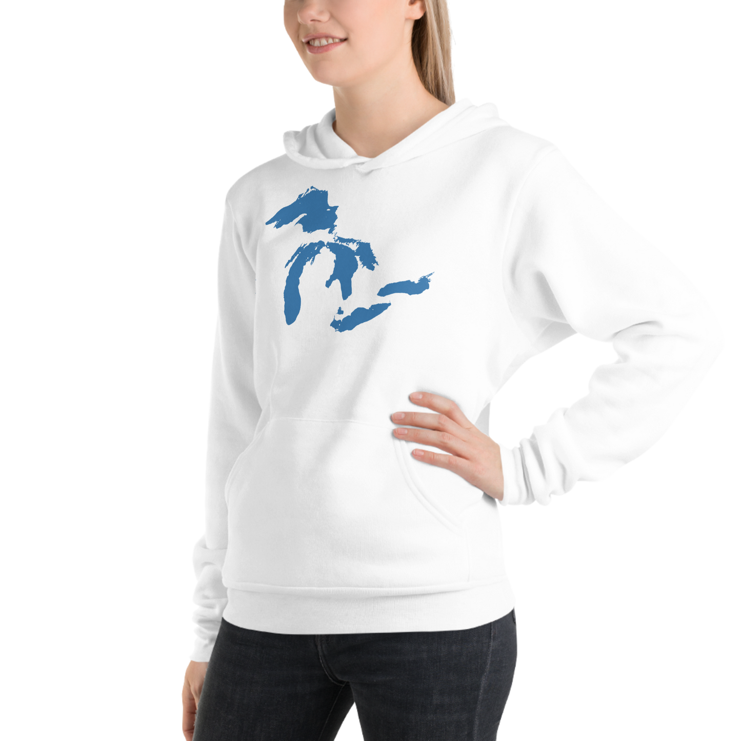 Great Lakes Hoodie (Superior Blue) | Unisex Cloud Fleece