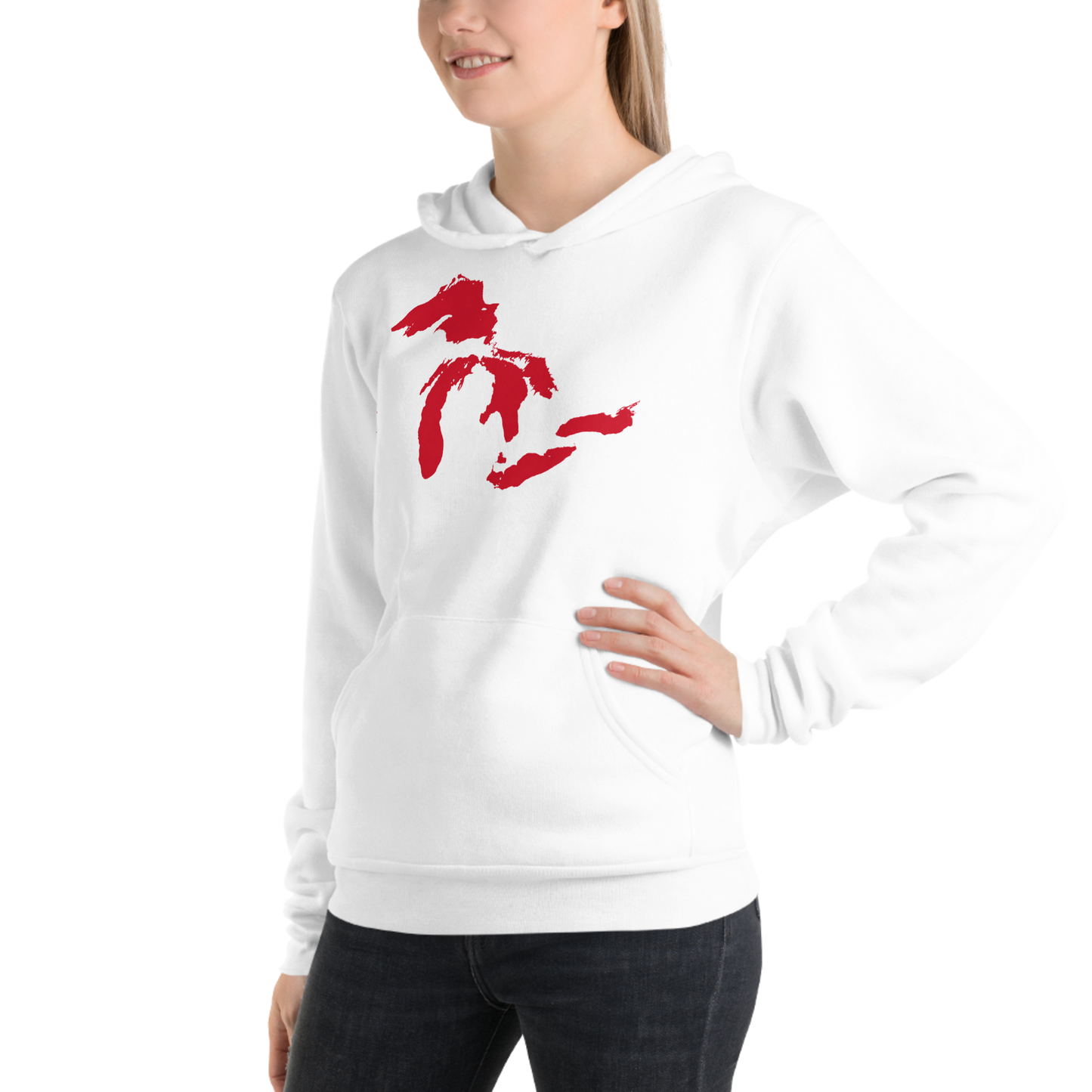 Great Lakes Hoodie (Aliform Red) | Unisex Cloud Fleece