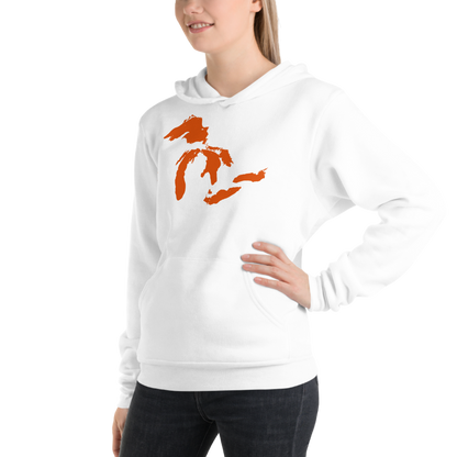 Great Lakes Hoodie (Maple Leaf Orange) | Unisex Cloud Fleece