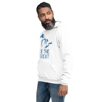 Great Lakes 'We The Great' Hoodie (Superior Blue) | Unisex Cloud Fleece