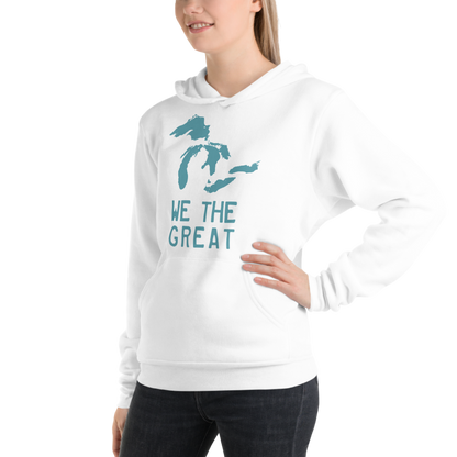 Great Lakes 'We The Great' Hoodie (Huron Blue) | Unisex Cloud Fleece