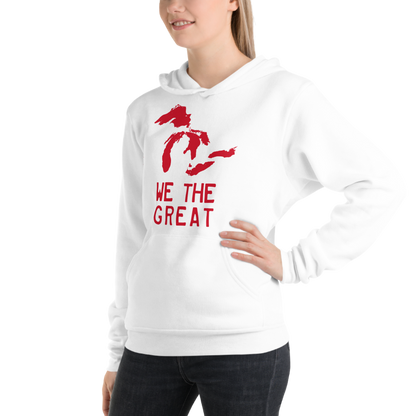 Great Lakes 'We The Great' Hoodie (Aliform Red) | Unisex Cloud Fleece