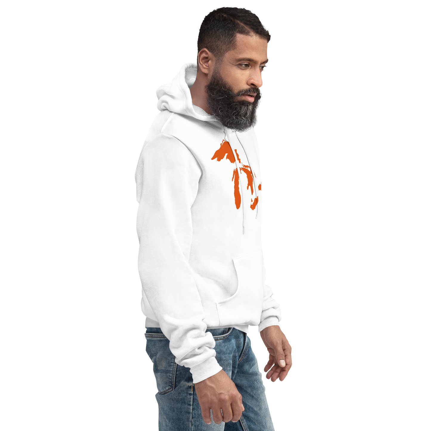 Great Lakes Hoodie (Maple Leaf Orange) | Unisex Cloud Fleece