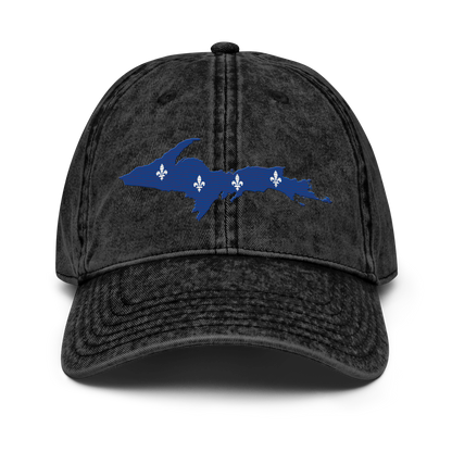 Michigan Upper Peninsula Vintage Baseball Cap (French-Canadian Edition)