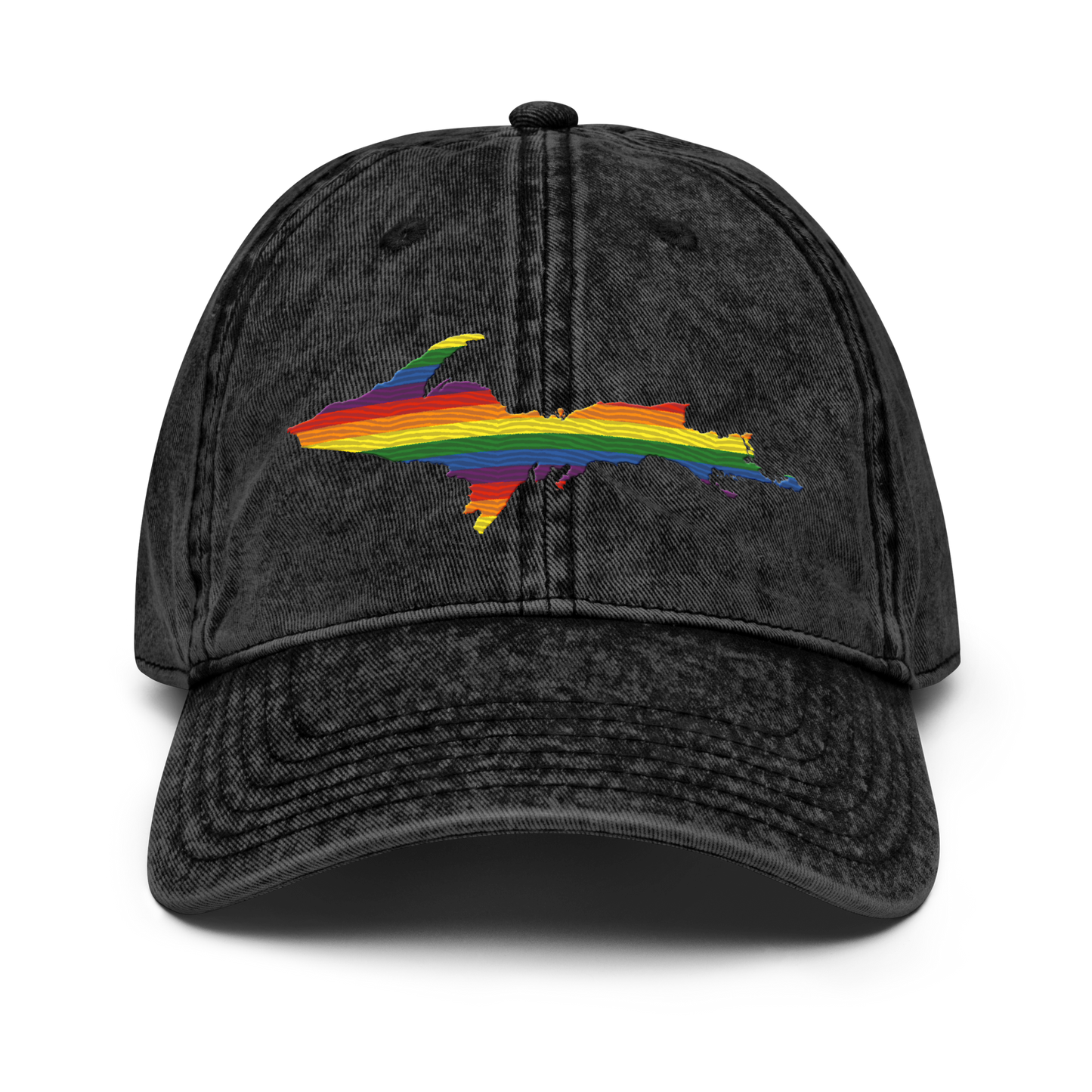 Michigan Upper Peninsula Vintage Baseball Cap (Pride Edition)