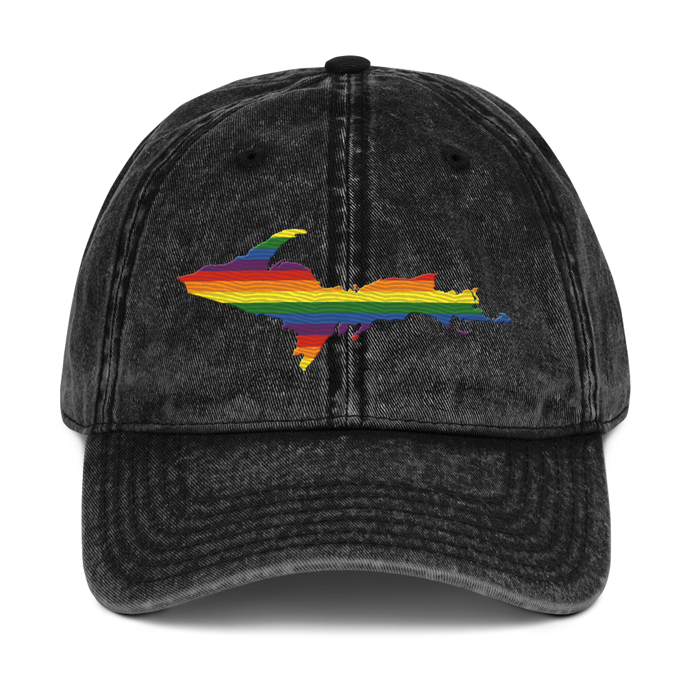 Michigan Upper Peninsula Vintage Baseball Cap (Pride Edition)