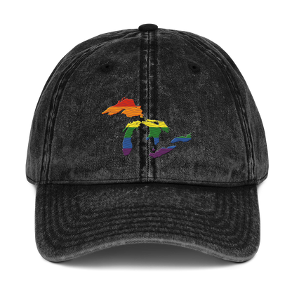 Great Lakes Vintage Baseball Cap (Rainbow Pride Edition)