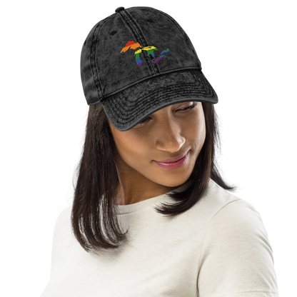 Great Lakes Vintage Baseball Cap (Rainbow Pride Edition)