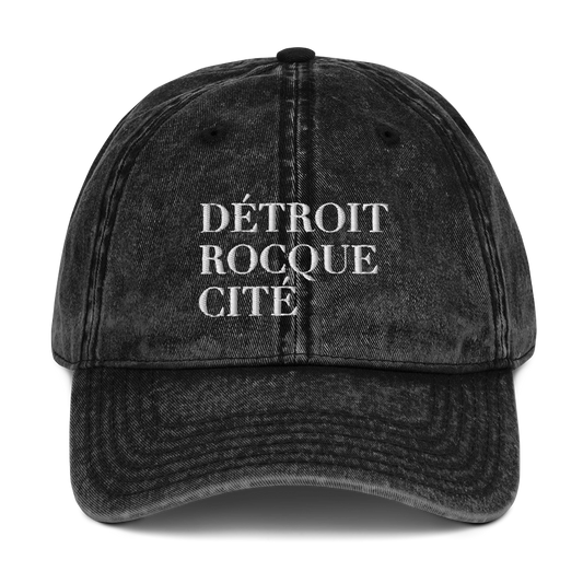 'Détroit Rocque Cité' Vintage Baseball Cap