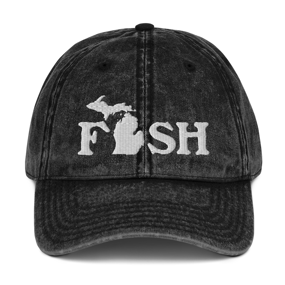 Michigan 'Fish' Vintage Baseball Cap