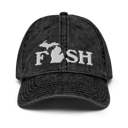 Michigan 'Fish' Vintage Baseball Cap