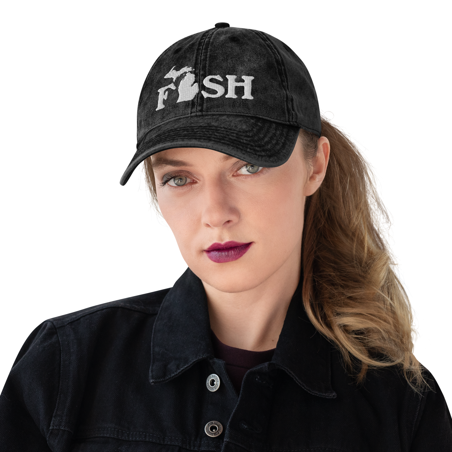 Michigan 'Fish' Vintage Baseball Cap