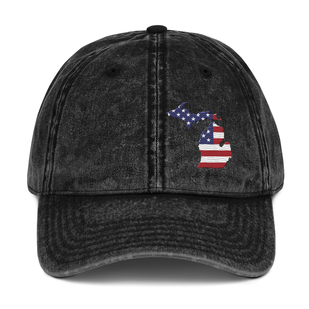 Michigan Vintage Baseball Cap (Patriot Edition)