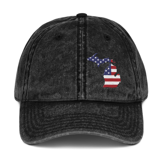 Michigan Vintage Baseball Cap (Patriot Edition)