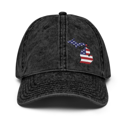 Michigan Vintage Baseball Cap (Patriot Edition)