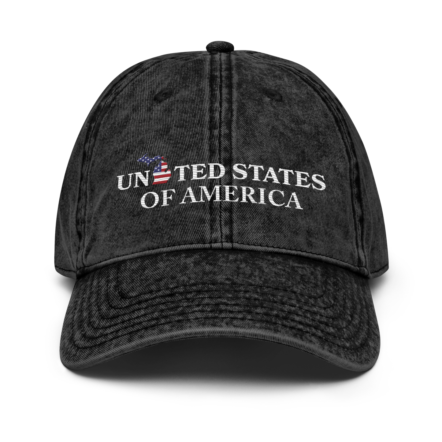 Michigan 'United States of America' Vintage Baseball Cap