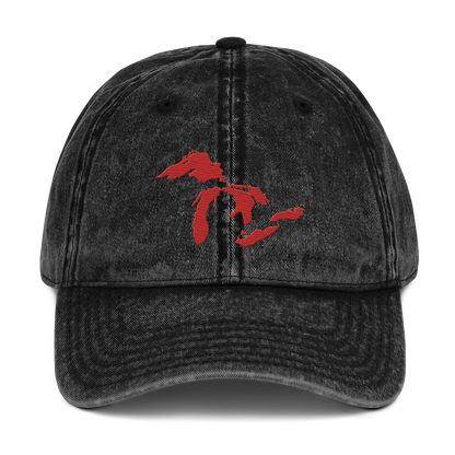 Great Lakes Vintage Baseball Cap (Aliform Red)