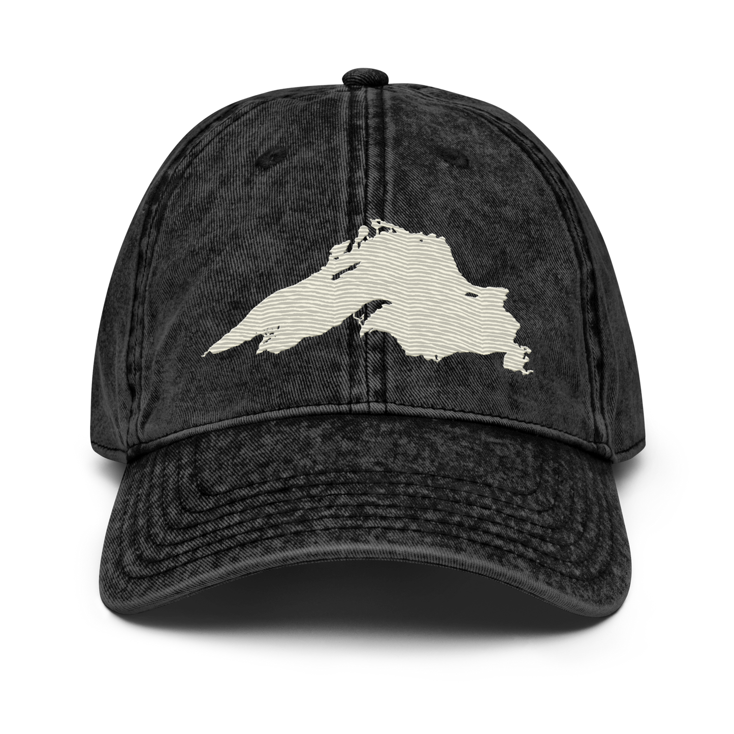 Lake Superior Vintage Baseball Cap | Ivory White