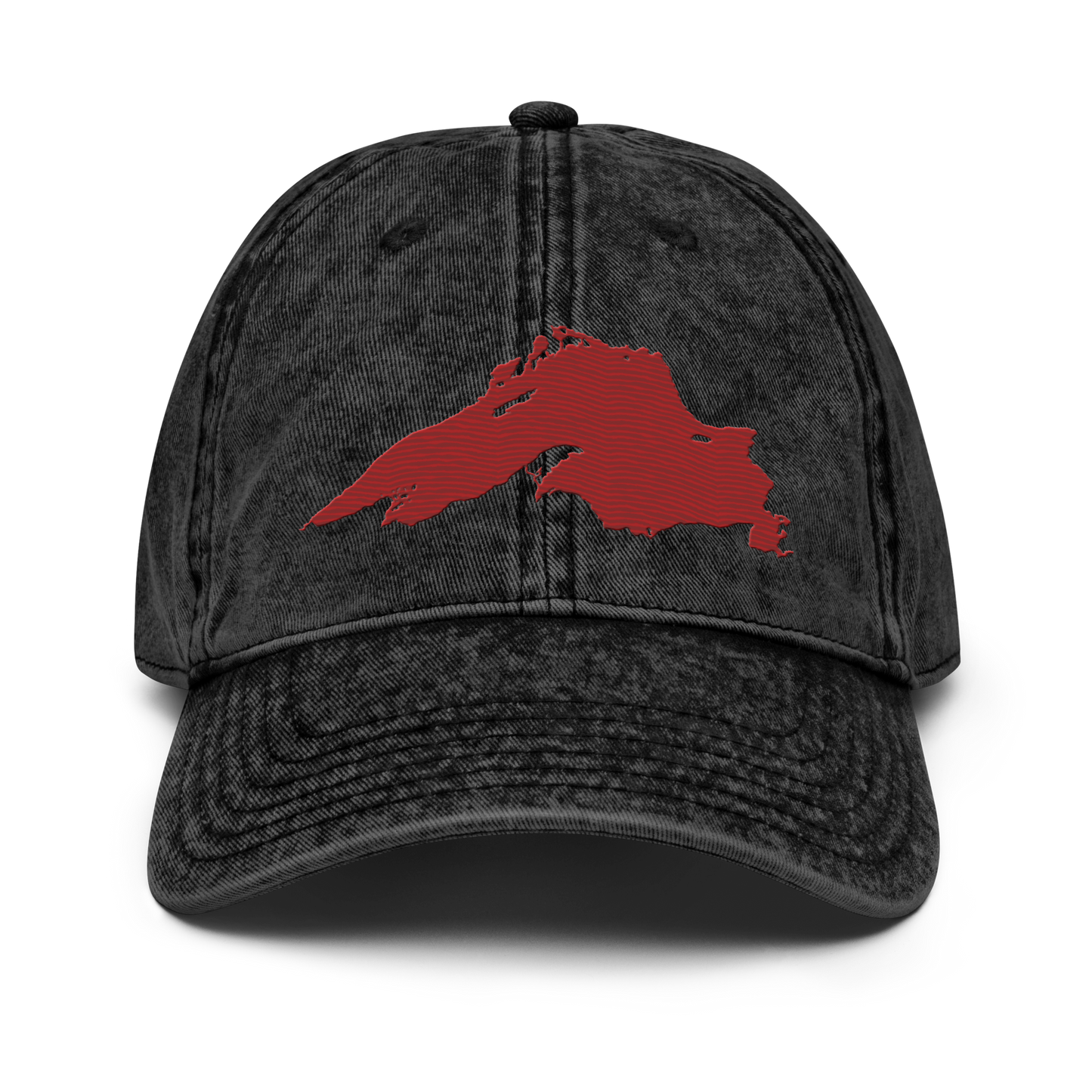 Lake Superior Vintage Baseball Cap | Thimbleberry Red