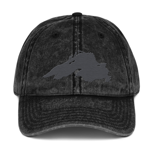 Lake Superior Vintage Baseball Cap | Iron Ore Grey