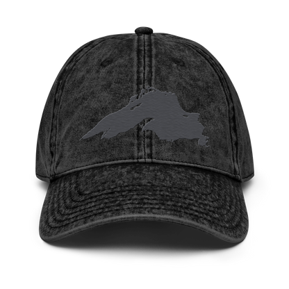 Lake Superior Vintage Baseball Cap | Iron Ore Grey