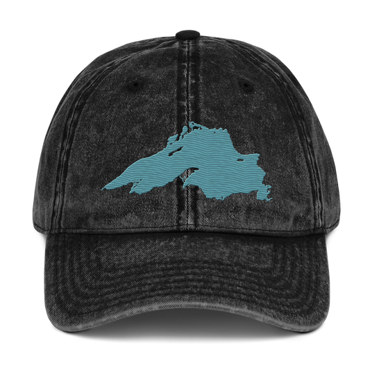 Lake Superior Vintage Baseball Cap | Huron Blue