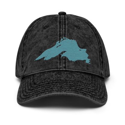 Lake Superior Vintage Baseball Cap | Huron Blue