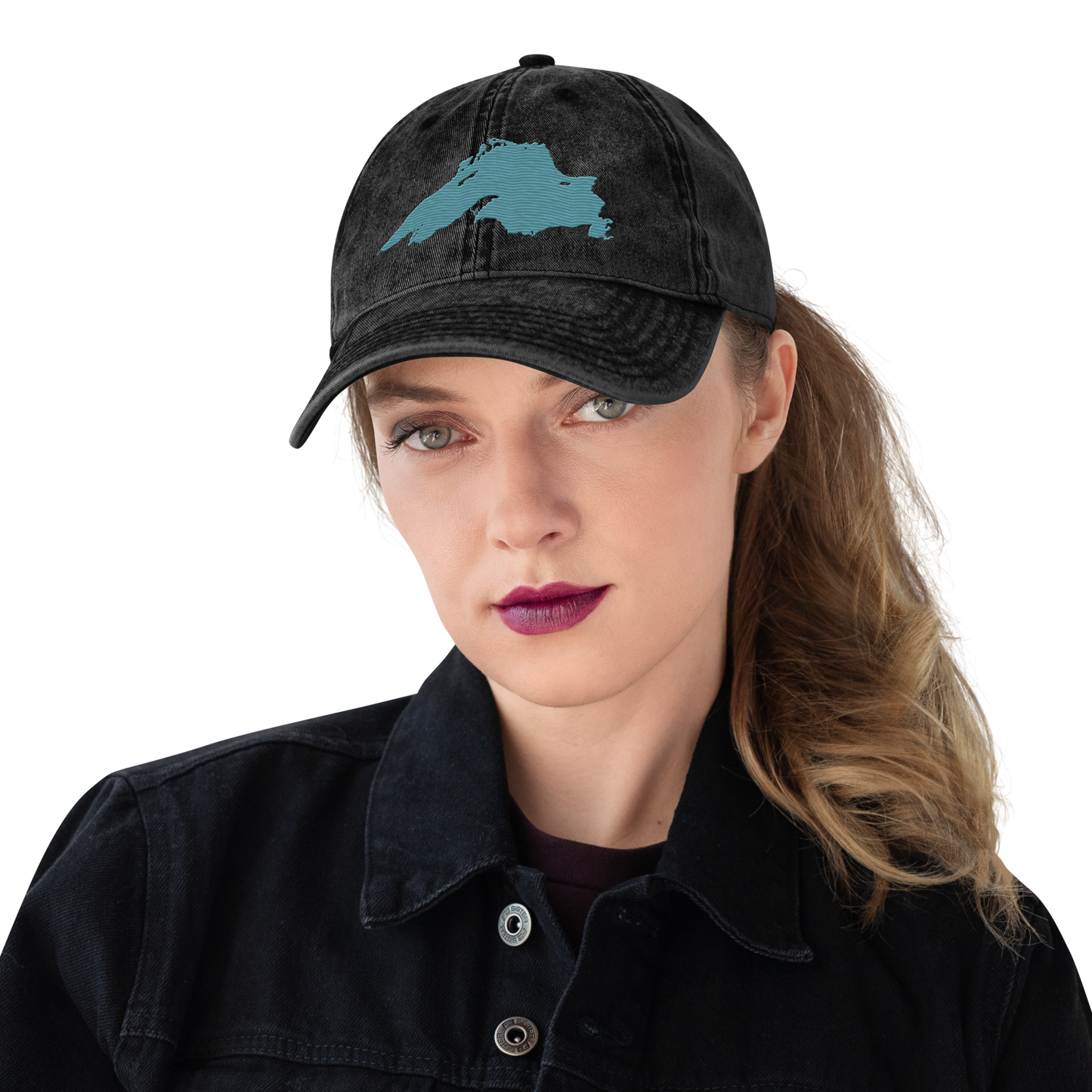 Lake Superior Vintage Baseball Cap | Huron Blue