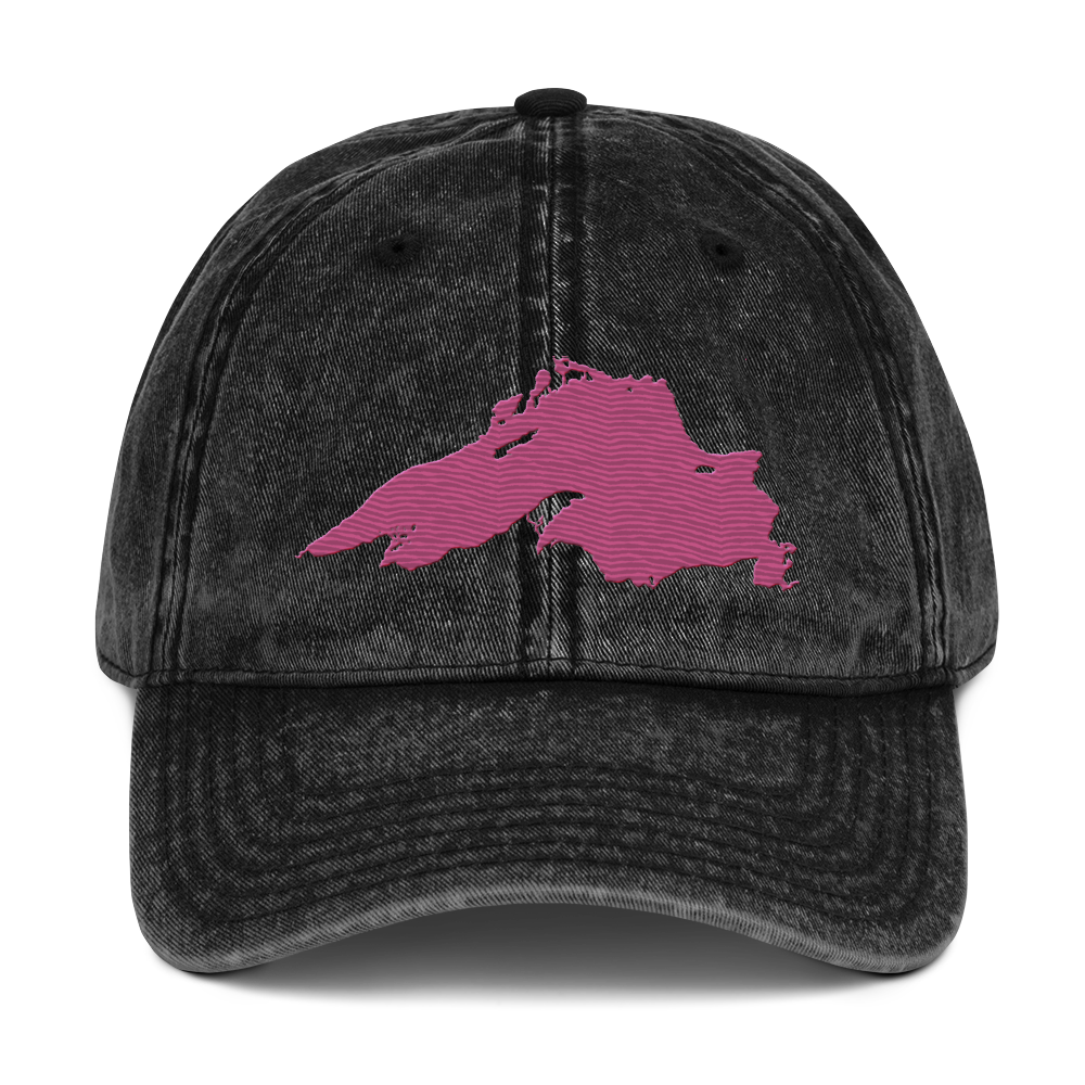 Lake Superior Vintage Baseball Cap | Apple Blossom Pink