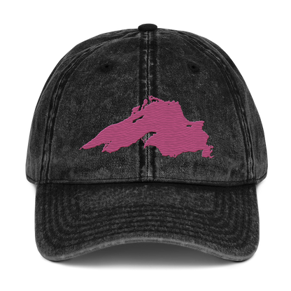 Lake Superior Vintage Baseball Cap | Apple Blossom Pink