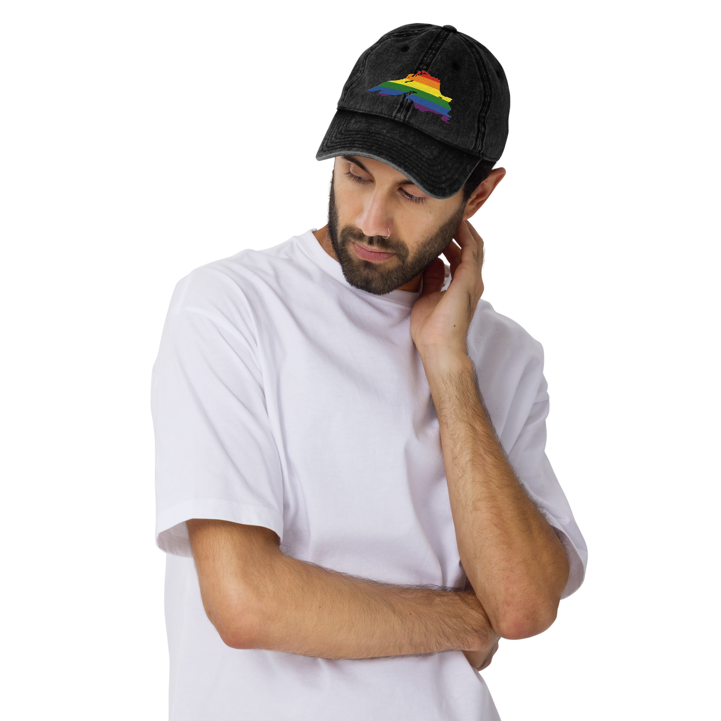 Lake Superior Vintage Baseball Cap | Rainbow Pride Edition