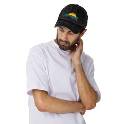 Lake Superior Vintage Baseball Cap | Rainbow Pride Edition