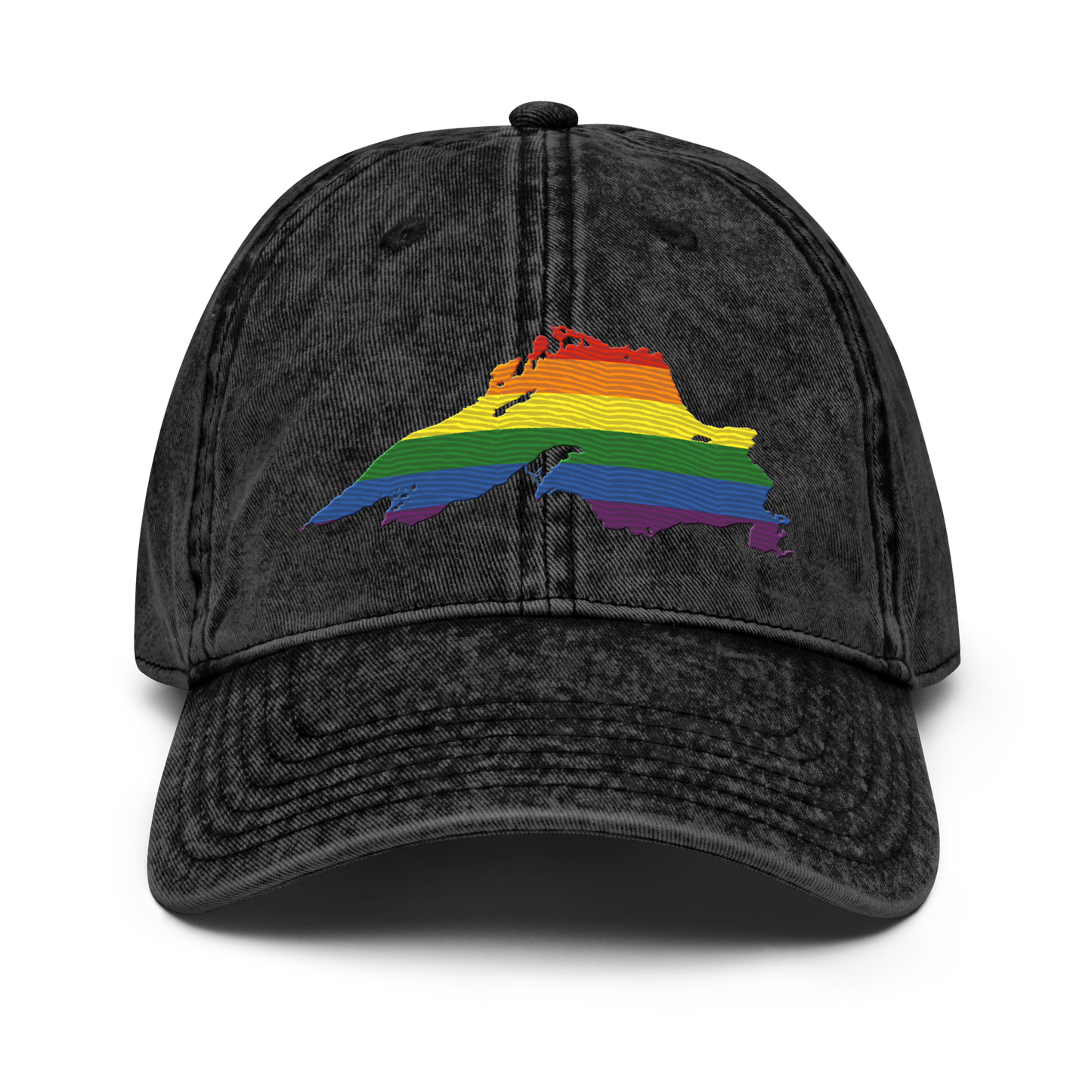 Lake Superior Vintage Baseball Cap | Rainbow Pride Edition