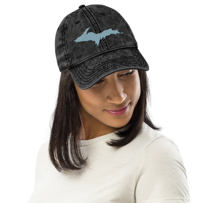 Upper Peninsula Vintage Baseball Cap | Opal Blue