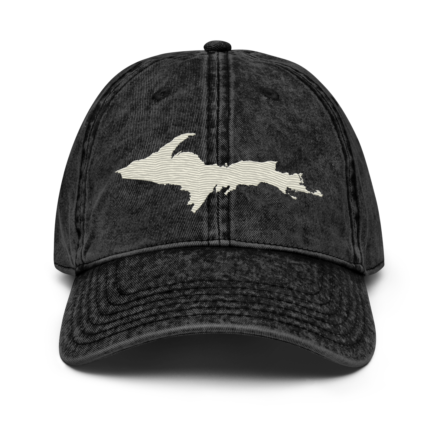 Upper Peninsula Vintage Baseball Cap | Ivory White