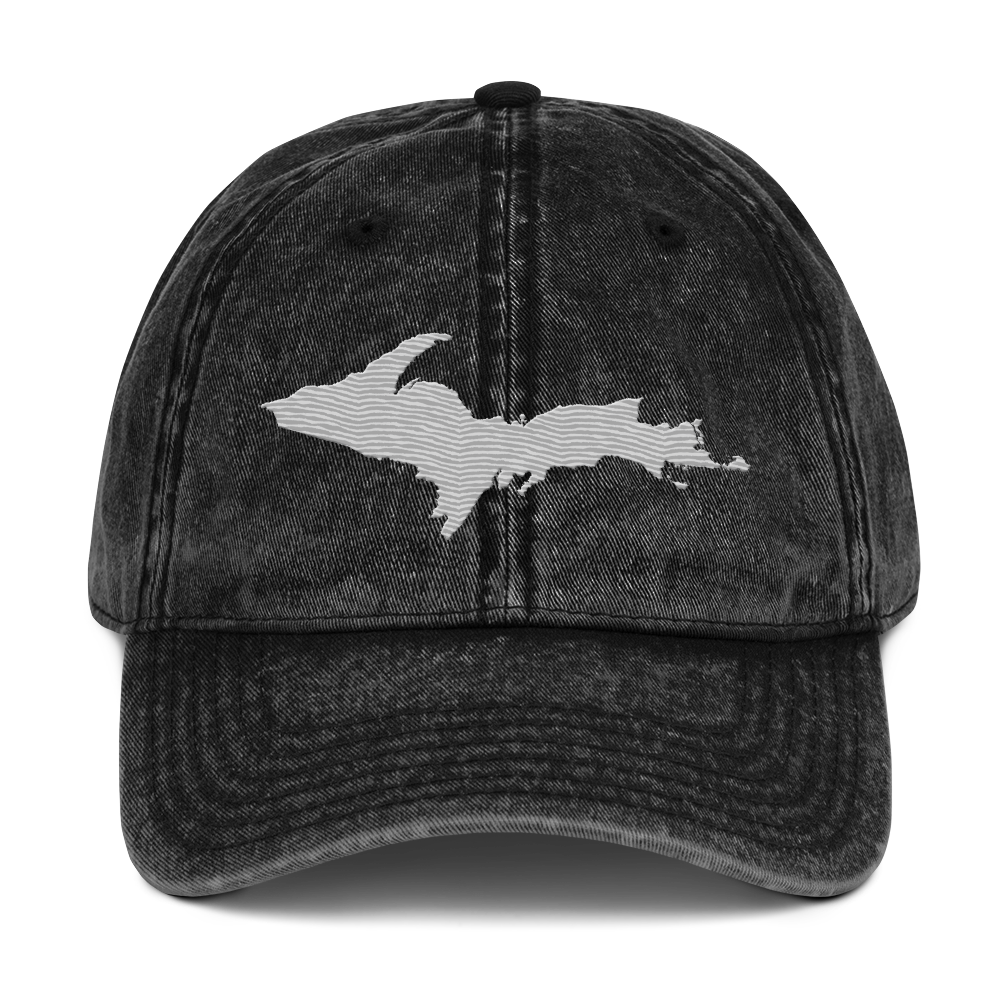 Upper Peninsula Vintage Baseball Cap | Platinum