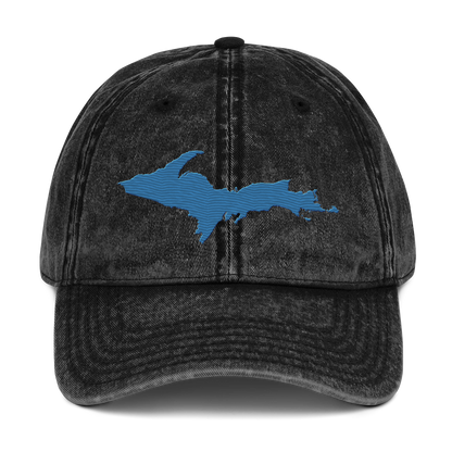 Upper Peninsula Vintage Baseball Cap | Superior Blue